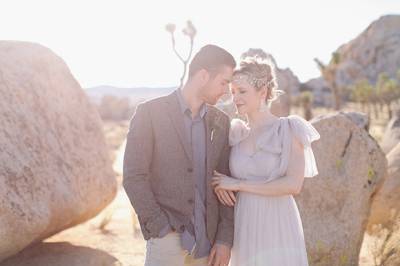 Joshua Tree Anniversary Session By Allie Lindsey Photography