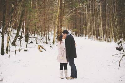 Austrian Winter Engagement Shoot By Nisha Ravji