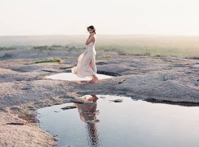 Spring Creekside Bridal Shoot