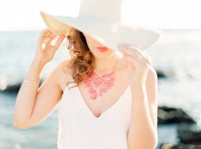 Styled Beachside Engagement Session In Portugal