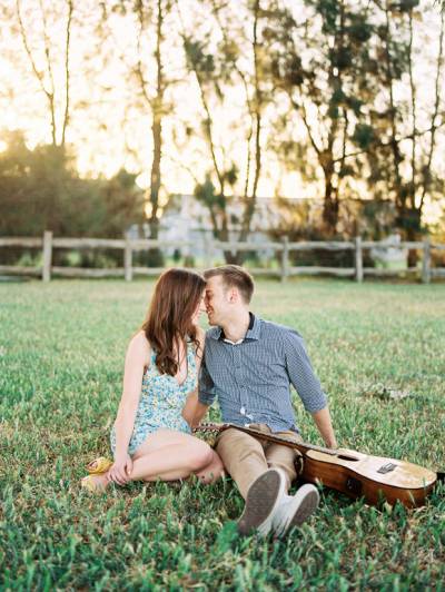 South Australia Winery Engagement With Golden Light