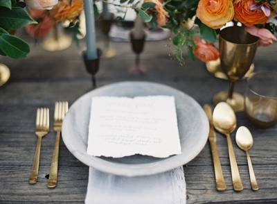 Orange & Grey Wedding Ideas