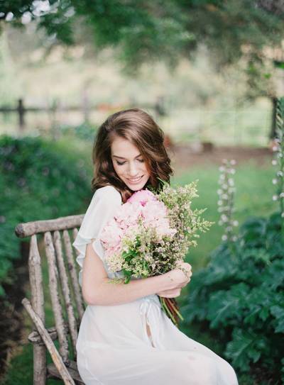 Feminine Garden Boudoir Session