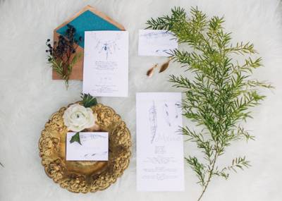 Green & White Boho Wedding Inspiration