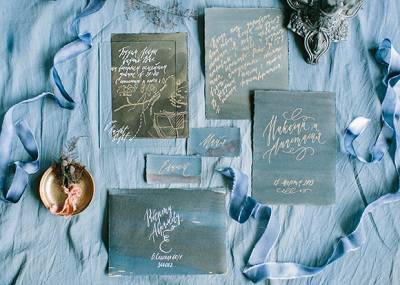 Moody Blue & Black Wedding Inspiration