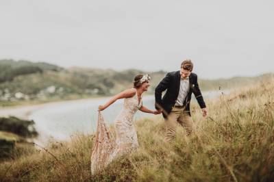 Wet & Wild New Zealand Beach Wedding