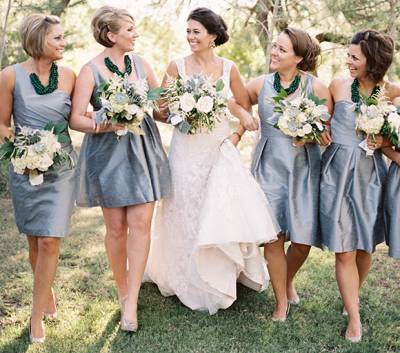 Elegant Grey & Green Arizona Wedding