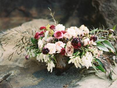 Windswept Coastal Inspiration In Grey And Gold