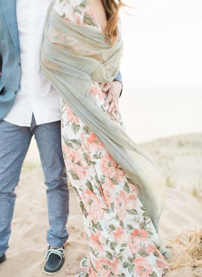 Lake Michigan Dunes Engagement