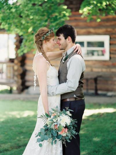 Elegant And Rustic Lakeside Wedding