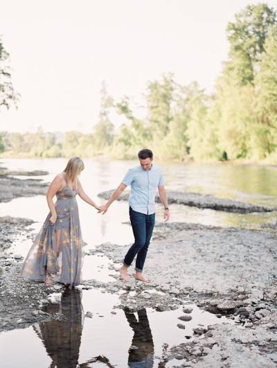 Oregon River Engagement Session