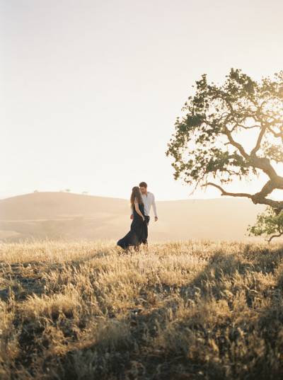 Engagement Session In California's Golden Light