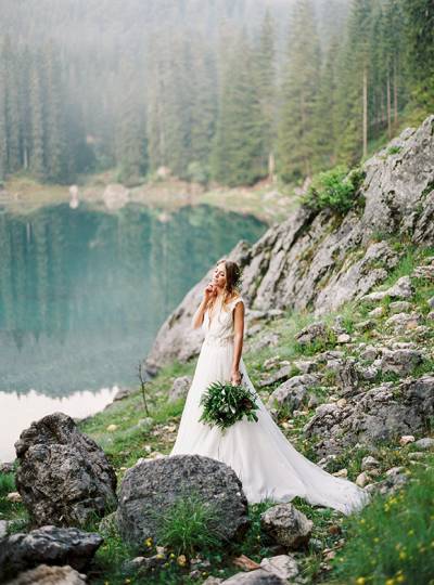 Stunning Bridal Shoot In The Italian Dolomites