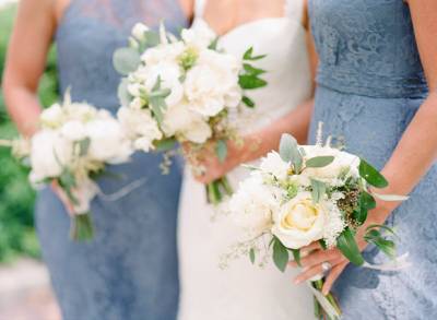 Blue & White Downtown Memphis Wedding