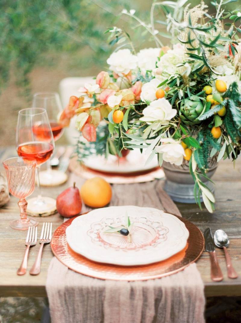 Citrus placesetting