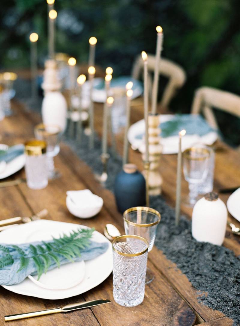 Candlelit table