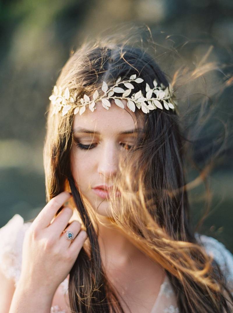 Windswept Bridals on a New Zealand beach