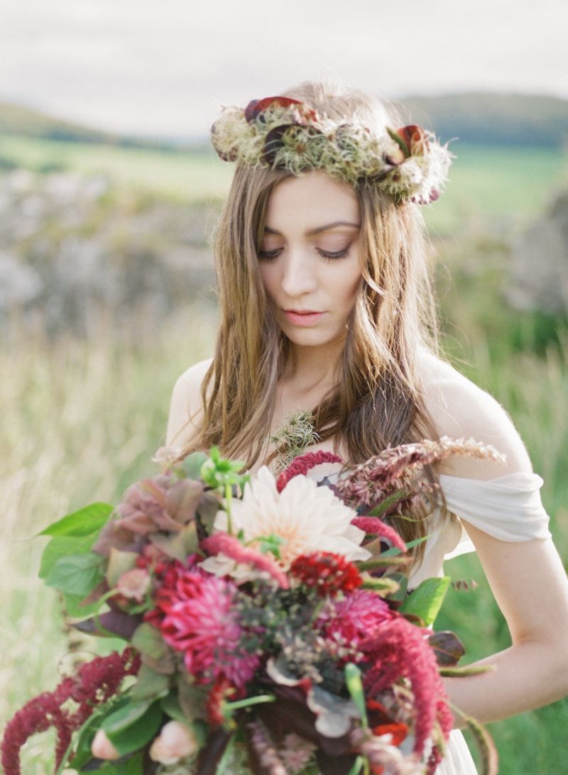 Red Bridal bouquet