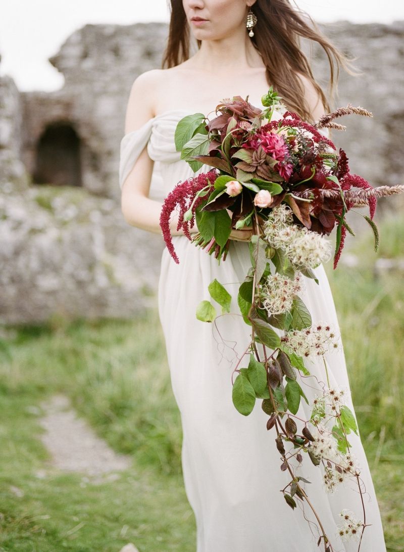 Red wedding bouquet