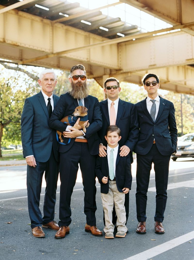 Groom with groomsmen