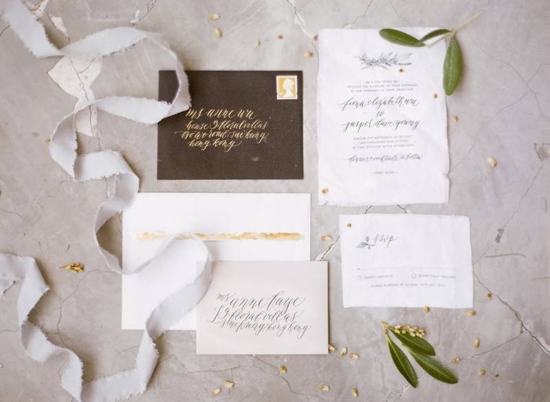 Fabric invitation suite