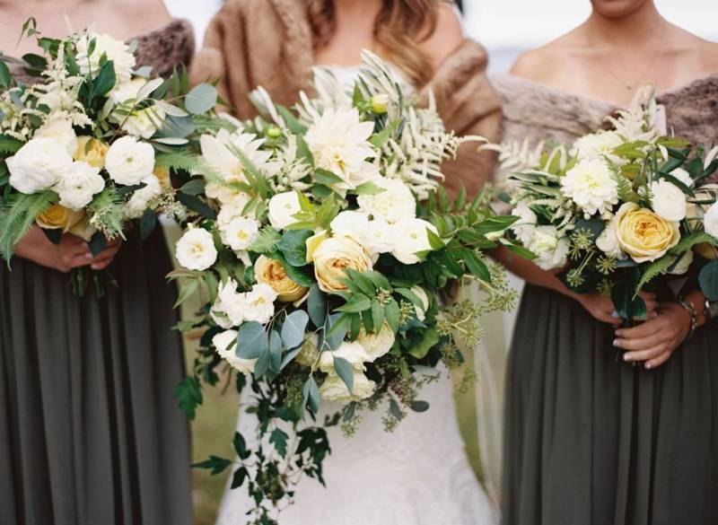 Yellow and white bouquet