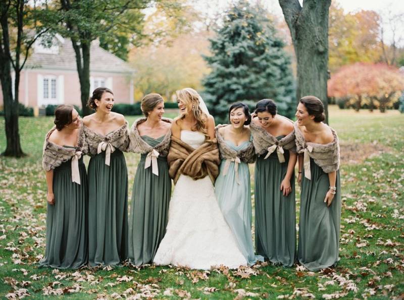 Traditional Wisconsin Wedding in warm fall tones