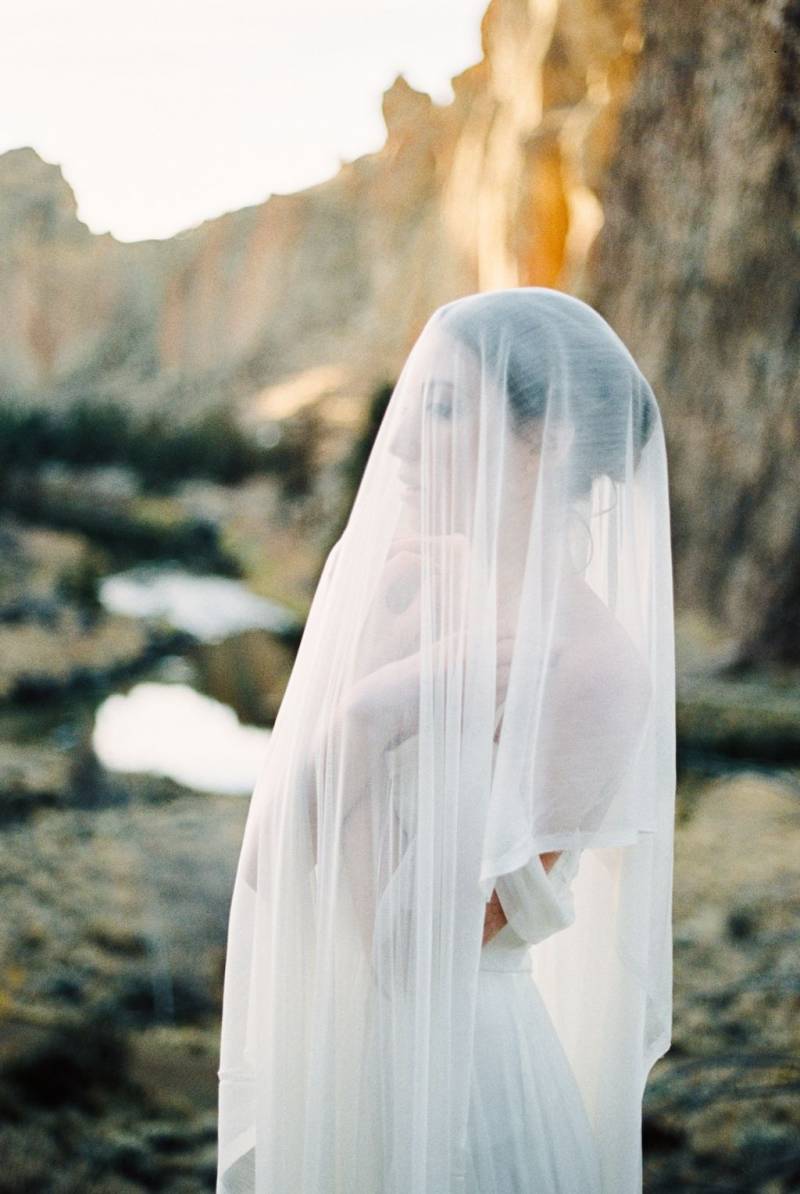 Bride in veil