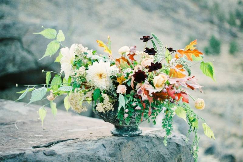 Fall floral arrangement