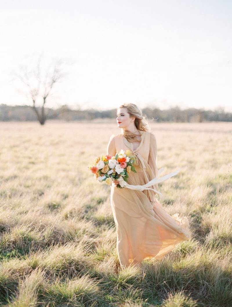 Fall bridals in the Golden Grasses of Texas