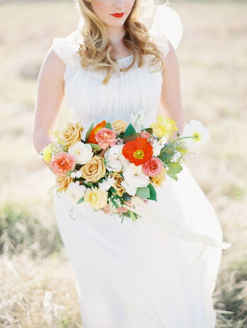 Rose and Poppy bouquet