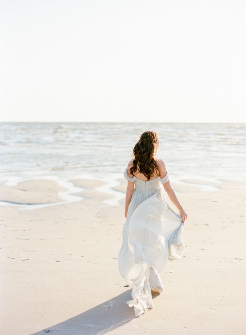 Bride at the beach