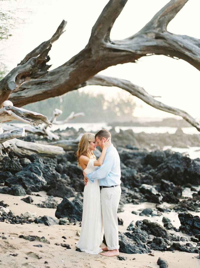 Beach Engagement Photos on Hawaii’s Big Island