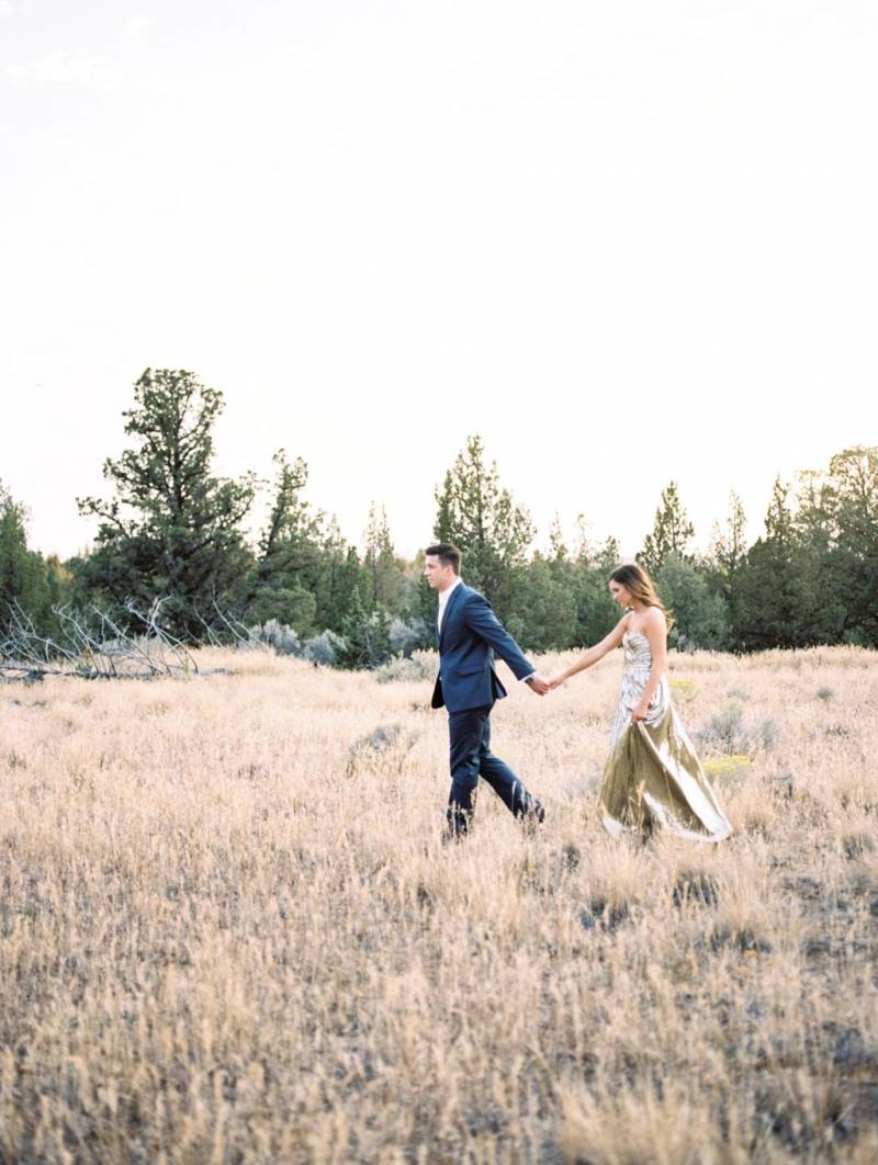 Oregon Engagement with the cutest bulldog