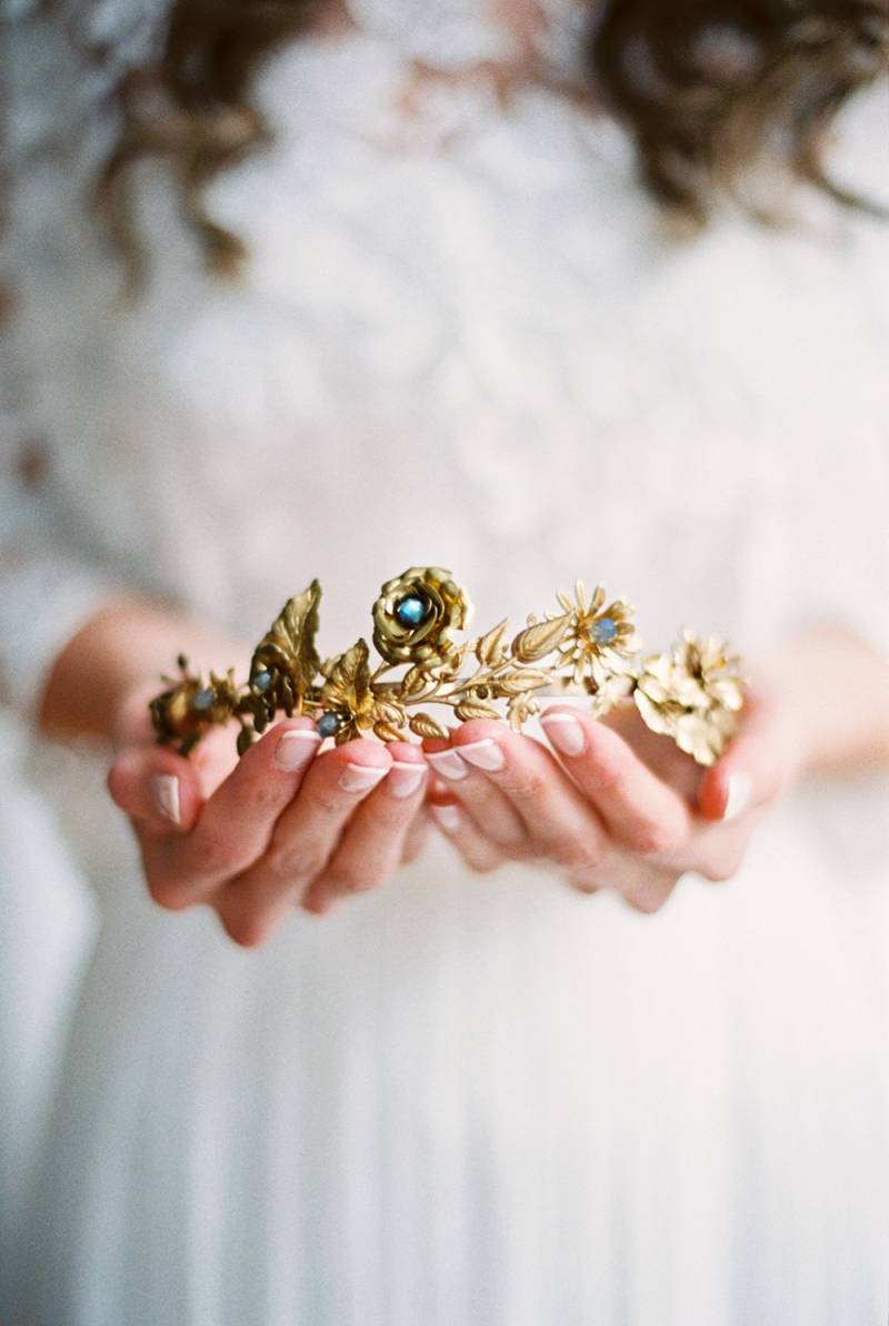 Ethereal bridal beauty inspired by art history