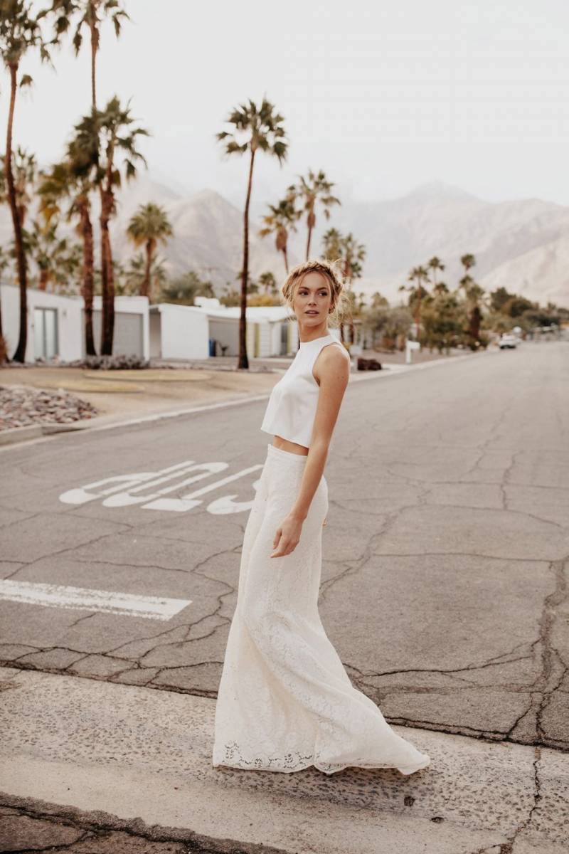 Stylish and chic wedding gowns by Sarah Seven