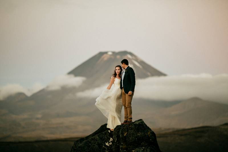 Elopement on a Volcano in New Zealand