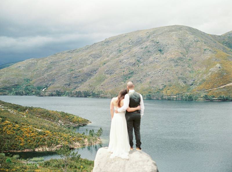 Beautiful & moody nature inspired vow renewal