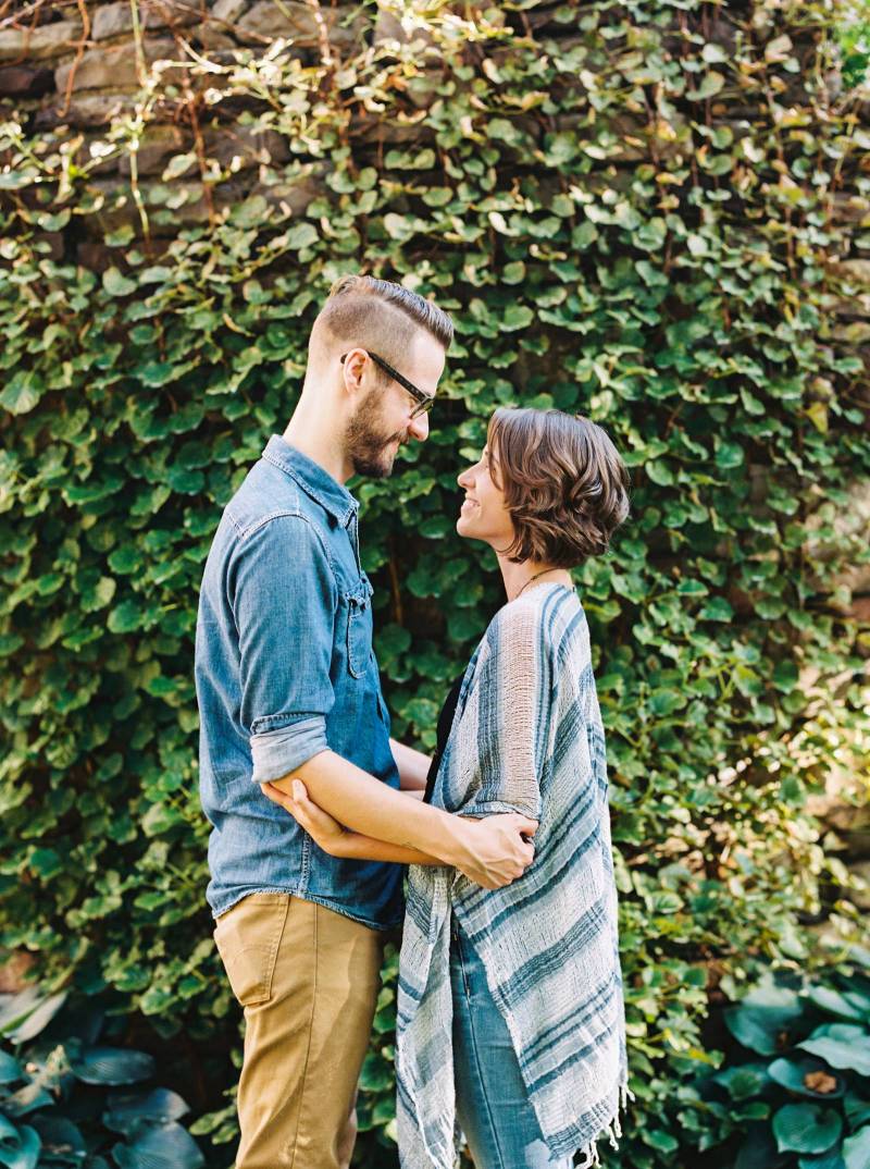 Dusk engagement session along the Delaware River