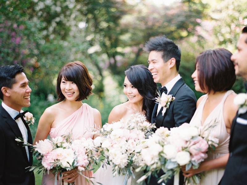 Romantic Sydney wedding enveloped in spring blossoms