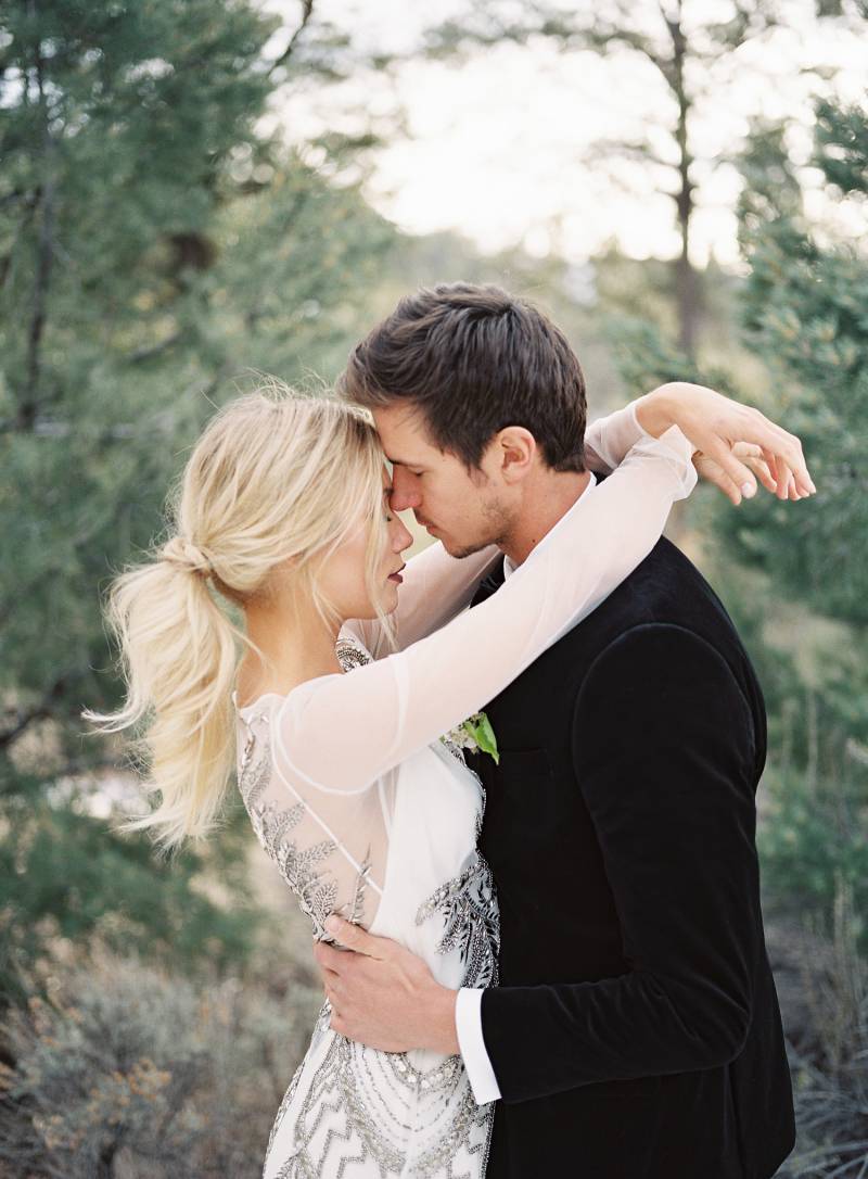 Winter wedding inspiration in the woods at Big Bear