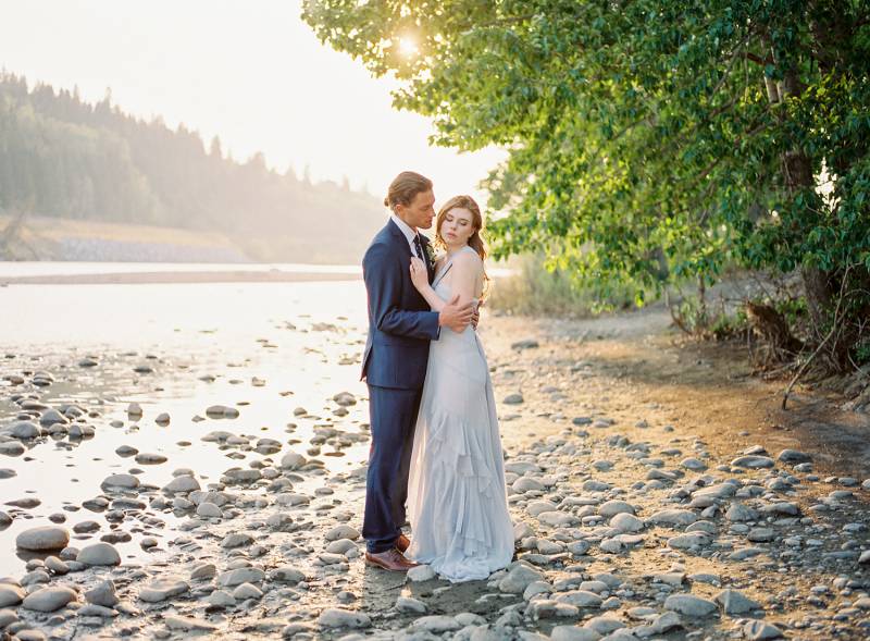 River bank wedding inspiration in Calgary