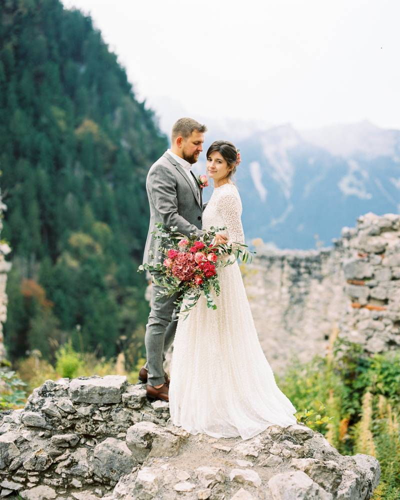 A celebration of Marriage at a castle in the Austrian Alps