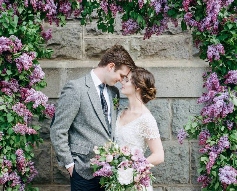 English countryside inspired shoot with an explosion of lilac