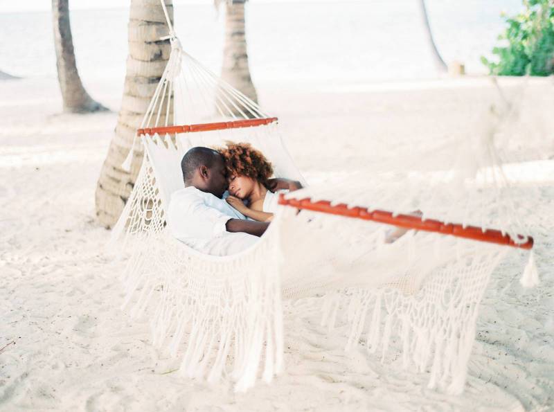 Beach engagement session in the Dominican Republic