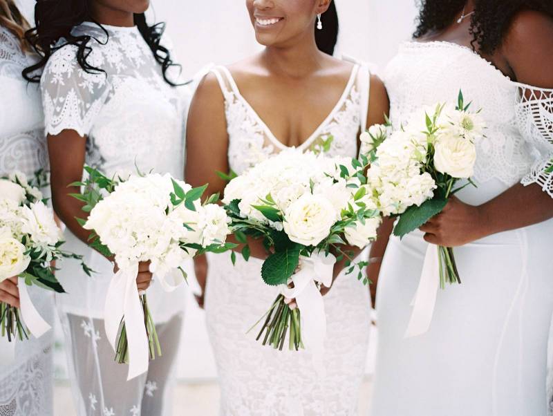 Fresh & timeless all white Texas wedding