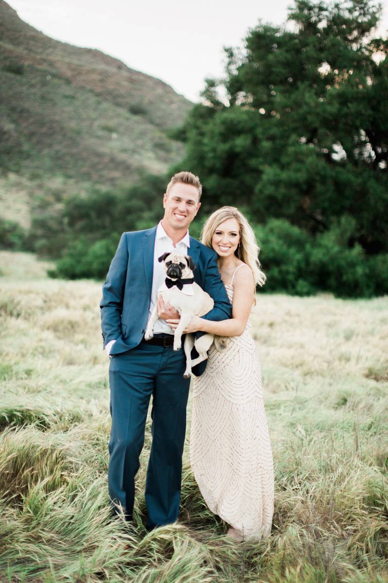 Engagement shoot on a California hiking trail