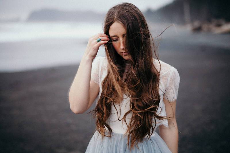 Moody Bridal shoot on Washington’s Olympic Peninsula