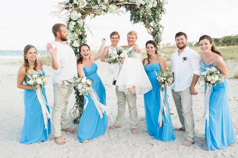 Casual & relaxed intimate Florida beach wedding