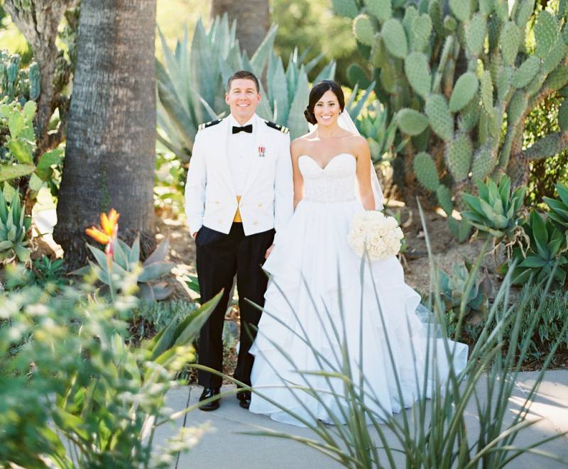 Classic Navy & White California Wedding